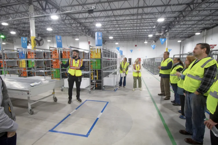 Amazon opens ‘last-mile’ shipping terminal in Esky